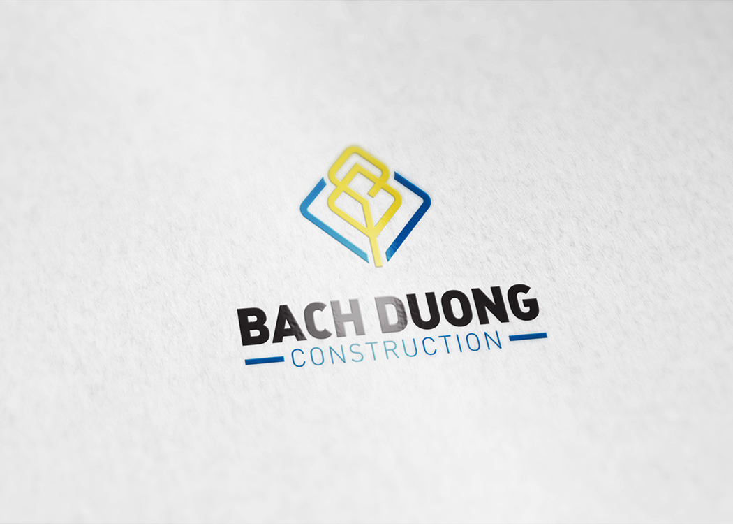 Thiết kế logo và nhận diện thương hiệu công ty xây dựng Bạch Dương tại TP HCM